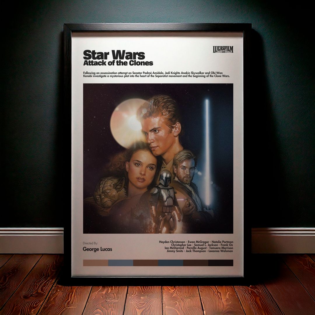 Cuadro Star Wars: Episode II - Attack of the Clones (Star Wars: Episodio II: El Ataque de los Clones) Modelo 02