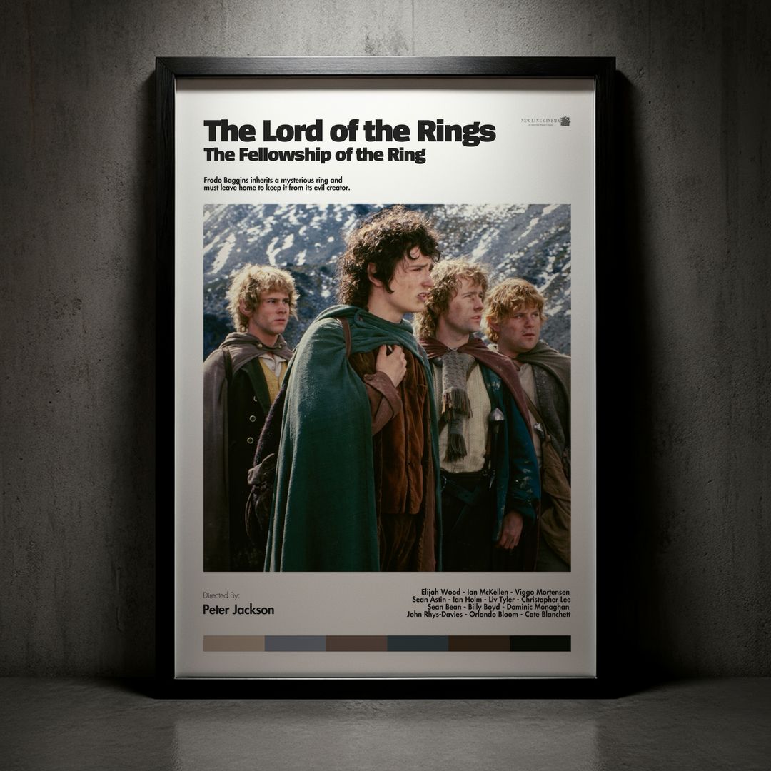 Cuadro The Lord of the Rings: The Fellowship of the Ring (El señor de los anillos: La comunidad del anillo) Modelo 02
